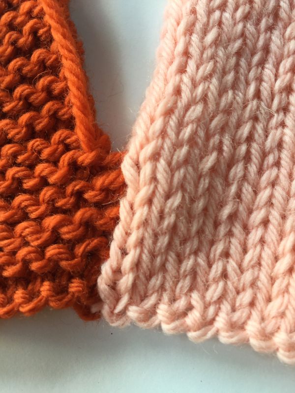 knitting duplicate stitch garter