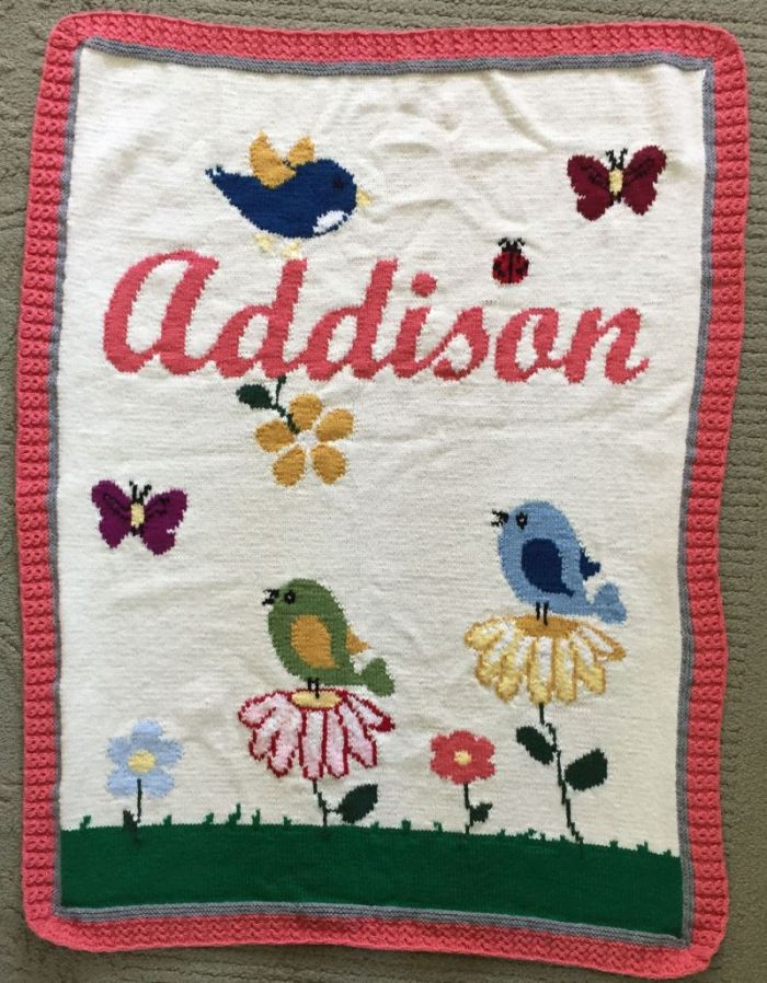 Flowers and Birds Afghan
